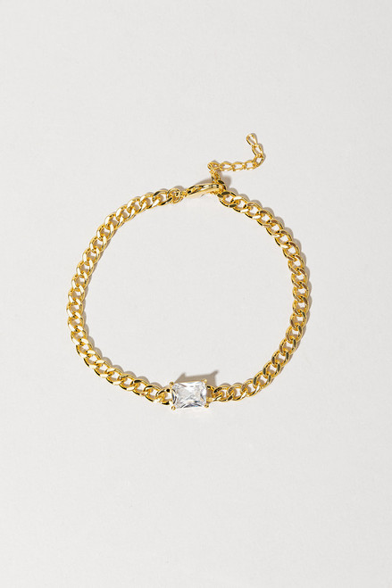 Belle CZ Cuban Chain Bracelet