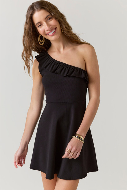 Brooke One Shoulder Ruffle Mini Dress