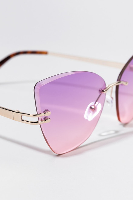 Ryder Rimless Cat Eye Sunglasses