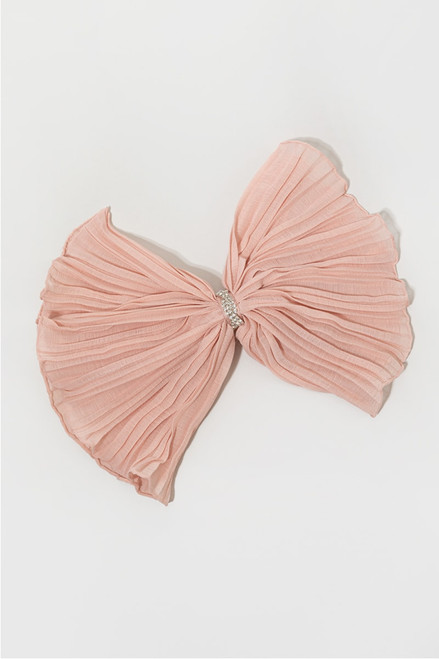 Ella Pleated Chiffon Bow Barrette