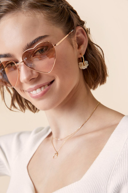 Eliana Heart Shaped Sunglasses