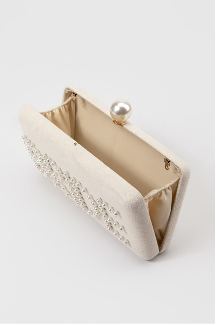 Pearl Beaded Bride Clutch