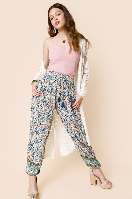 Varonica Floral Tassel Joggers