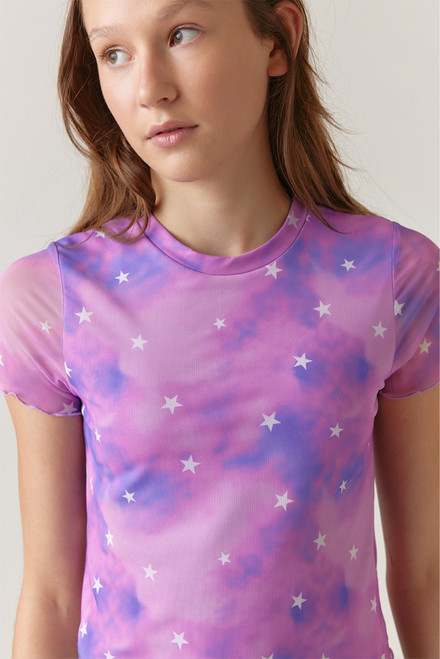 Hello Franki Mesh Star Tee for girls