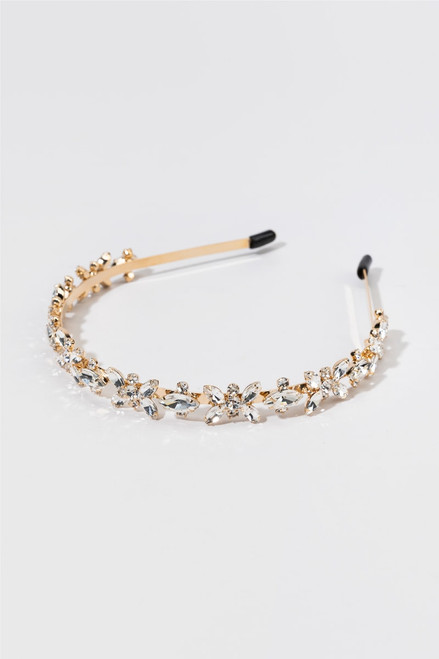 Paige Crystal Floral Tiara Headband