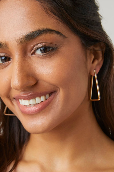 Neriah Triangle Hoop Earrings