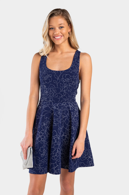 Kaiah Bow Shimmer Dress