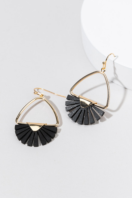 Alice Leather Drop Earrings