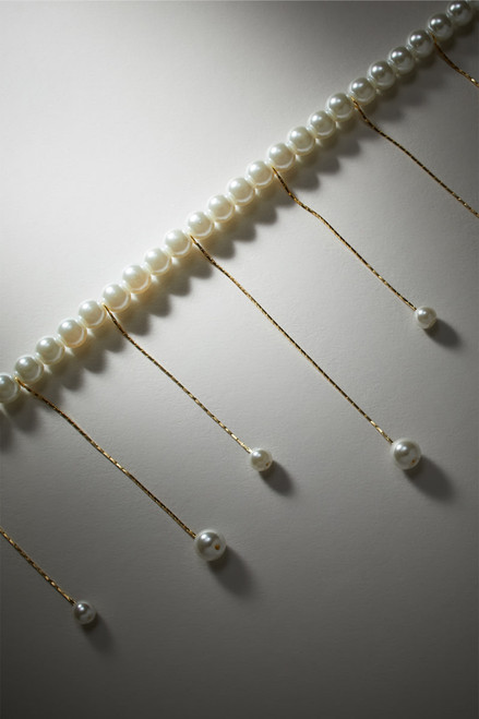 Luxe 14K Gold Plated Pearl Drop Necklace