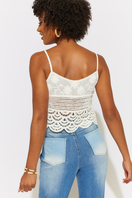 Iva Crochet Tank Top