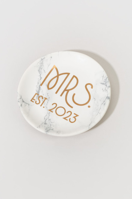 Mrs. Est. 2023 Trinket Dish