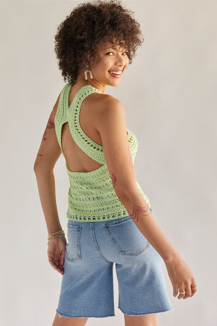 Fiona Crochet Halter Tank Top