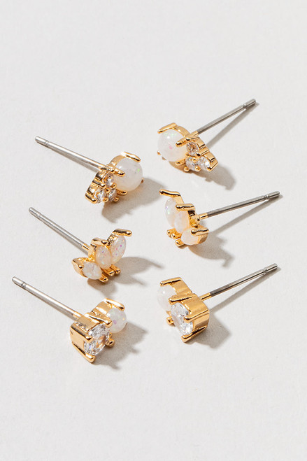 Willa Opal Stud Earring Set