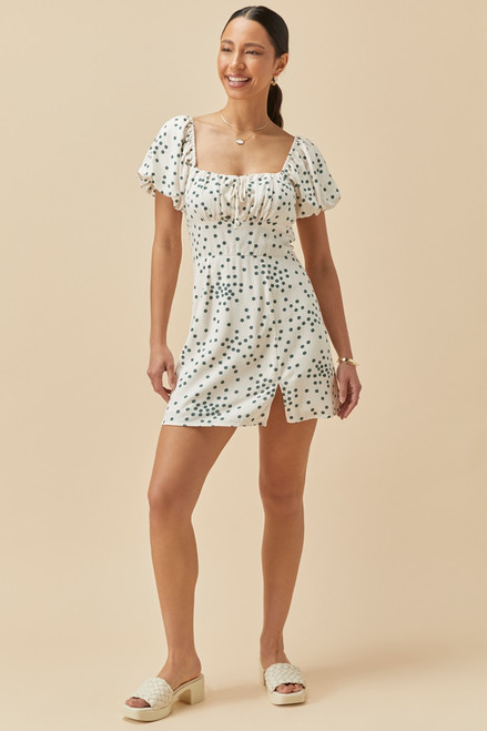 Emily Puff Sleeve Mini Dress