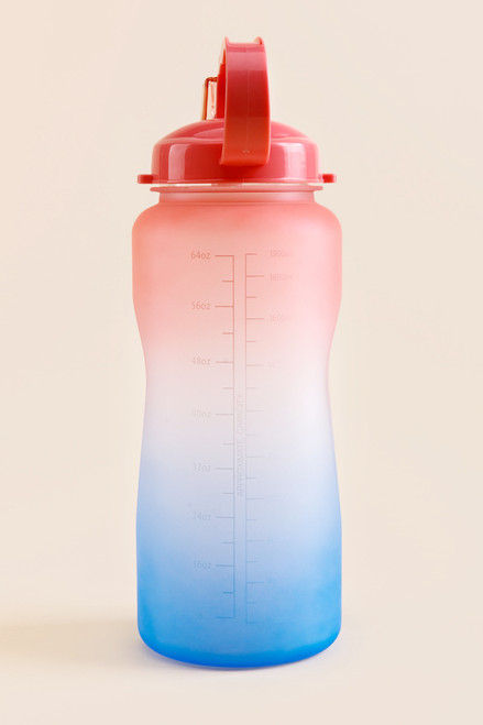 Hydrate Motivational Ombré Water Bottle in 64oz
