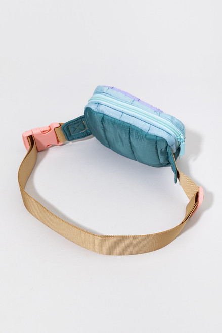 Julissa Color Block Puffer Belt Bag