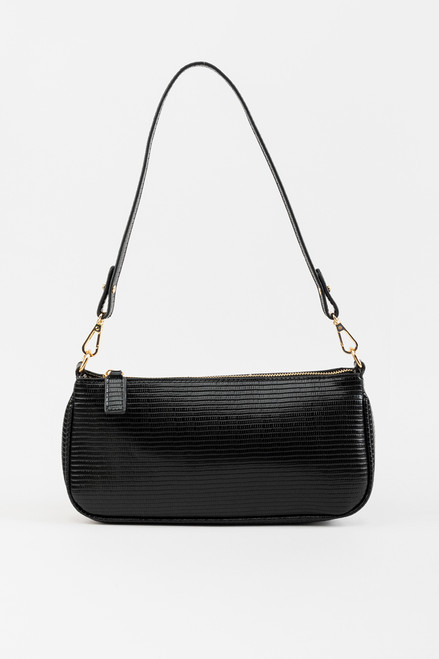 Natalie Croc Baguette Handbag