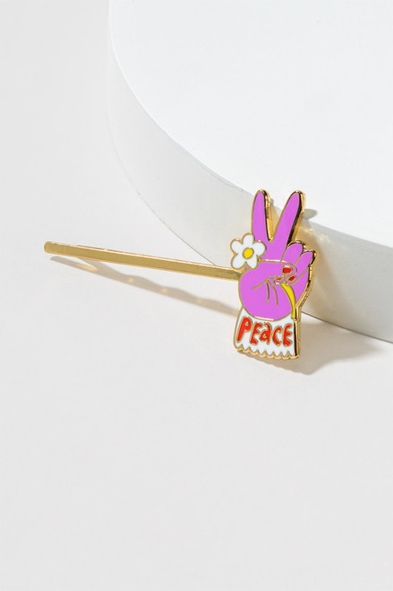 Yellow Owl Workshop Peace Hair Pin