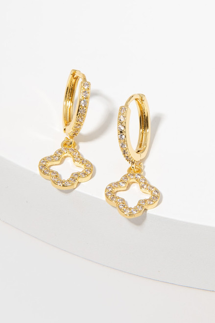 Tasha Gold Clover Earrings
