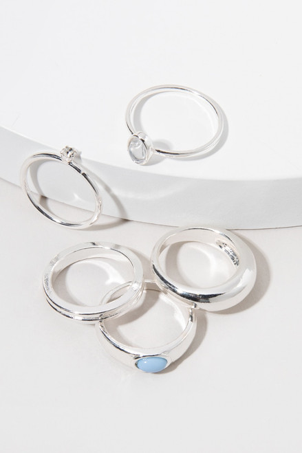 Roslyn Iridescent Opal Ring Set