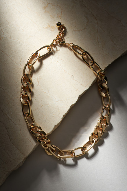 Luxe 14K Gold Plated Chunky Chain Necklace