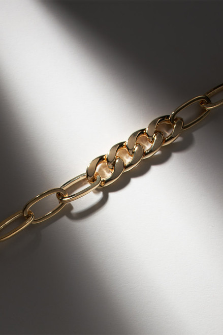 Luxe 14K Gold Plated Chunky Chain Necklace