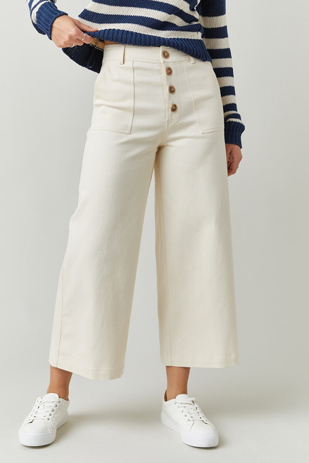 Moriah Button Front Culotte Pants