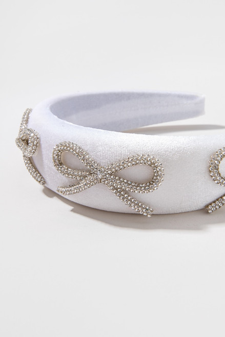 Aria Crystal Bow Headband