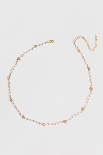 Donna Rosary Pearl Strand Necklace