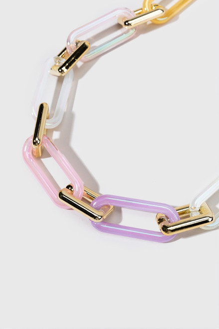 Tatiana Multi Color Chain Necklace