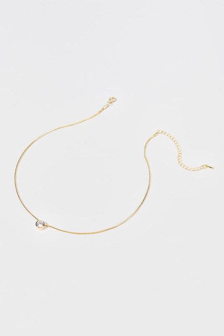 Alycia Gold Crystal Pendant Necklace