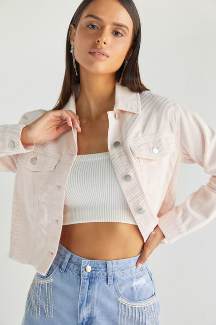 Stacie Cropped Corduroy Jacket