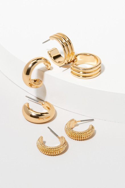 Adriana Gold Hoop Set