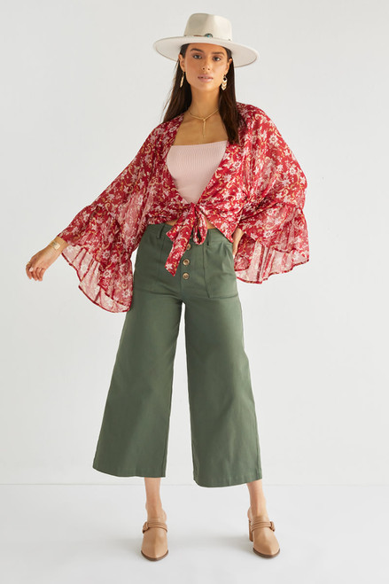 Alondra Tie-Front Kimono