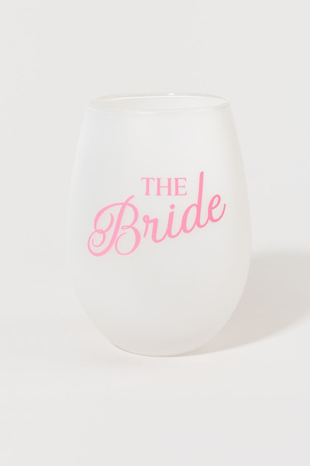 The Bride Stemless Glass