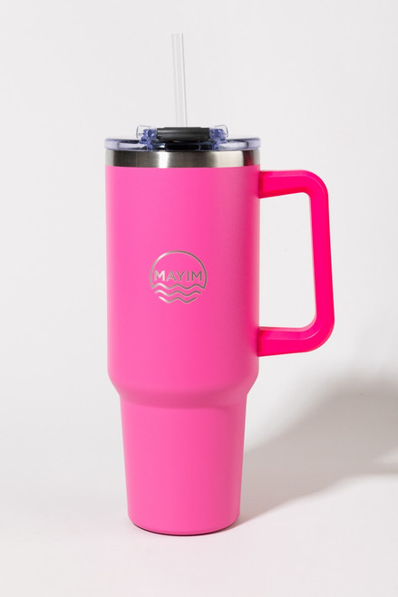 Mayim Stainless Steel Hot Pink Coffee Mug