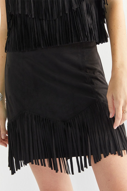 Tara Fringe Mini Skirt