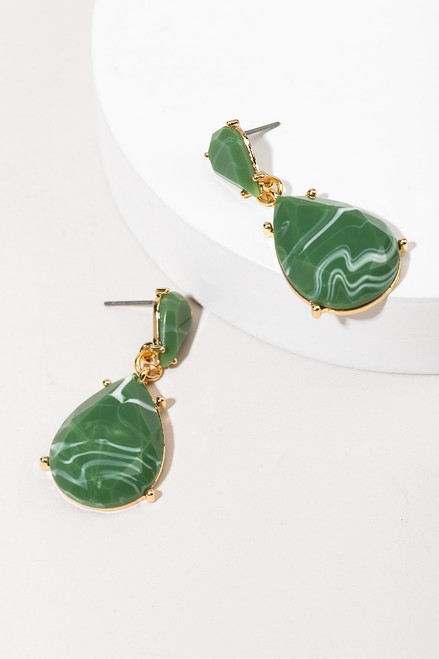 Zoie Green Gemstone Earrings