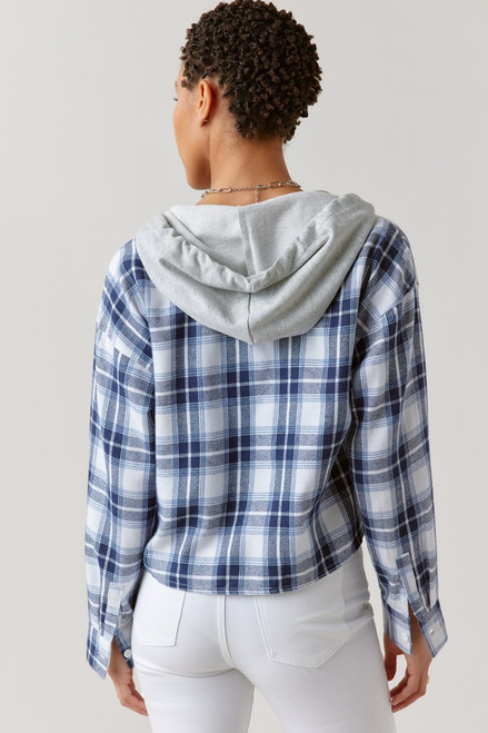 Phoebe Plaid Cropped Hoodie