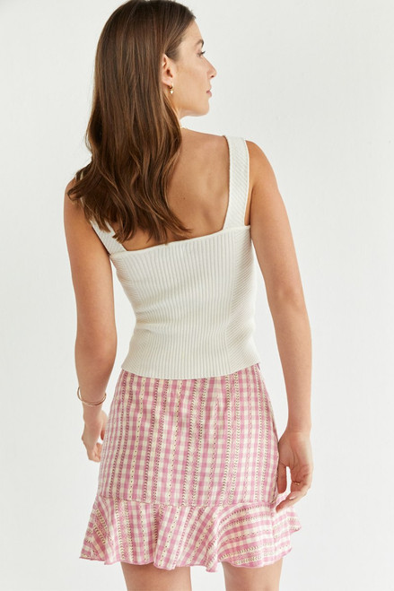 Francesca's Cecily Wide Strap Ribbed Sweater Tank | CoolSprings ...