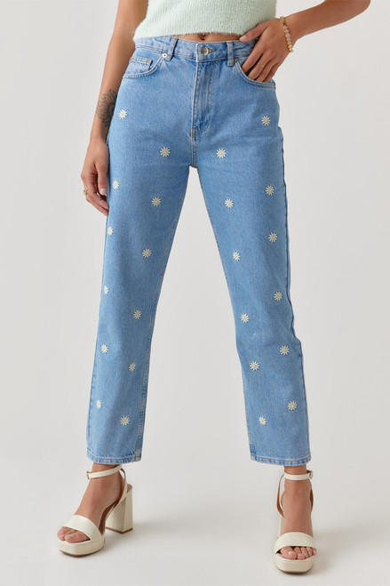 Harper Heritage Daisy Embroidered Jeans