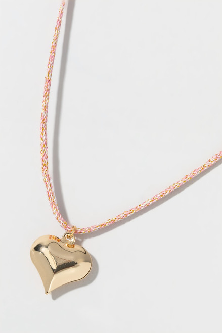 Pia Rope Chain Heart Pendant Necklace