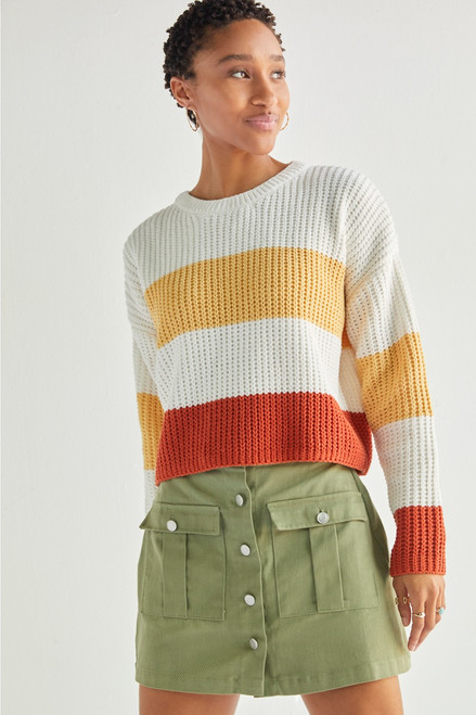Chantel Chenille Colorblock Sweater