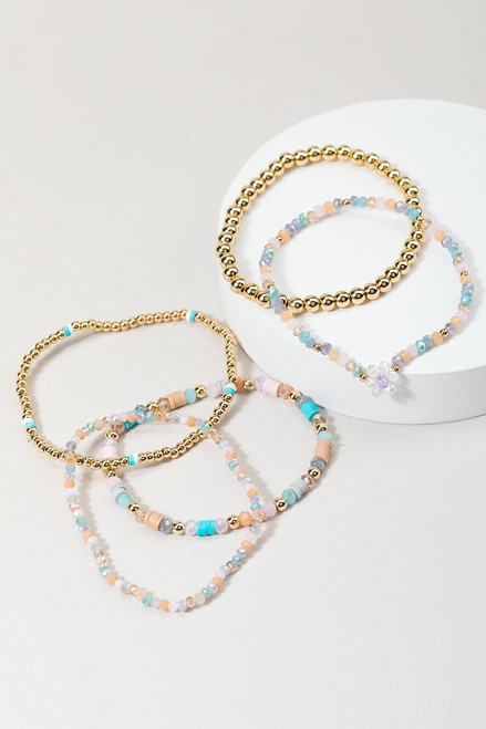 Hayley Beaded Stretch Bracelet Set