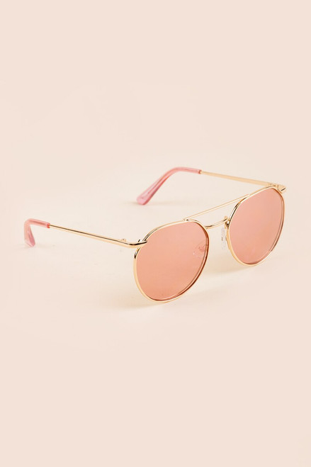 Alice Double Bridge Round Sunglasses