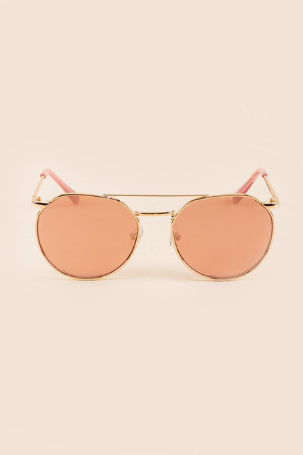 Alice Double Bridge Round Sunglasses