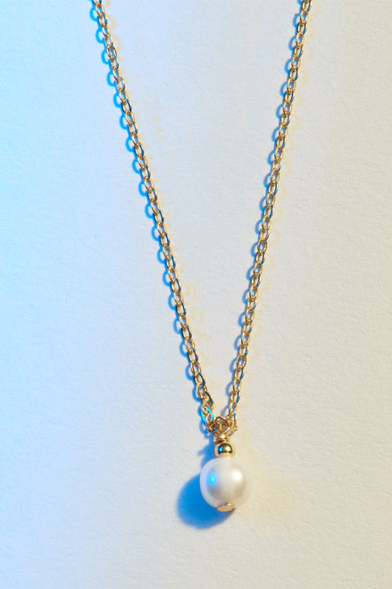 Demi-Fine Gold Plated Freshwater Pearl Pendant Necklace