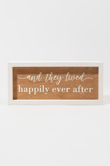 Happily Ever After Inset Box Sign