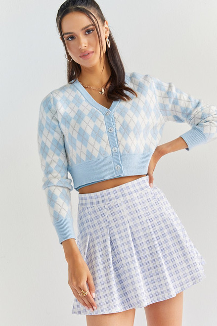 Charley Plaid Pleated Mini Skirt