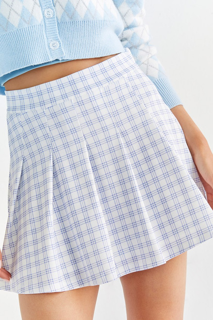 Charley Plaid Pleated Mini Skirt